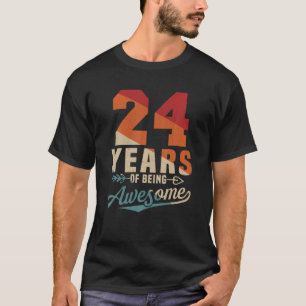 24 Jahre Phantastisch Retro 24. Geburtstag Männer T-Shirt