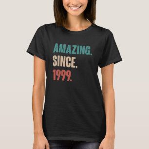24 Jahre Vintag 1999 Geburtstag 24. Dekoration T-Shirt