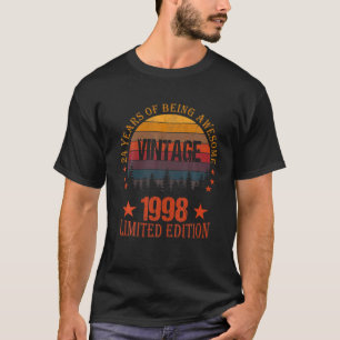 24-jährige Geschenke Vintag 1998 Limited Edition 2 T-Shirt