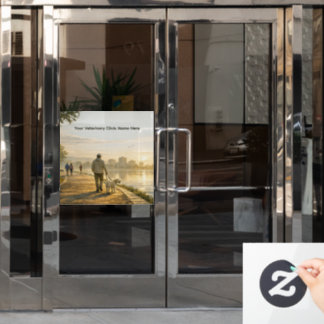 24" Klebefolie für Tierklinikfenster Fensteraufkleber