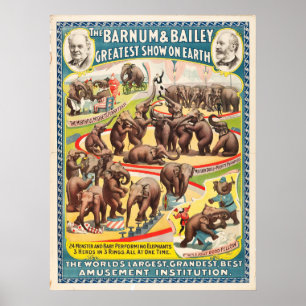 24 Monster und Baby Darstellend Elephants Poster