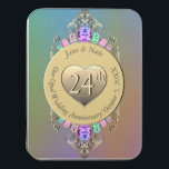 24. Opal Wedding Jubiläum Puzzle<br><div class="desc">Es ist ihr 24. Hochzeitstag? Es macht keinen Spaß, gemeinsam zu geben und zu tun; ein originelles Herzemblem auf einer opaleszenten verzierten Grafik, um ihren Meilenstein zu markieren; ein Ritual und Emblem für ihr opales Jahr!</div>