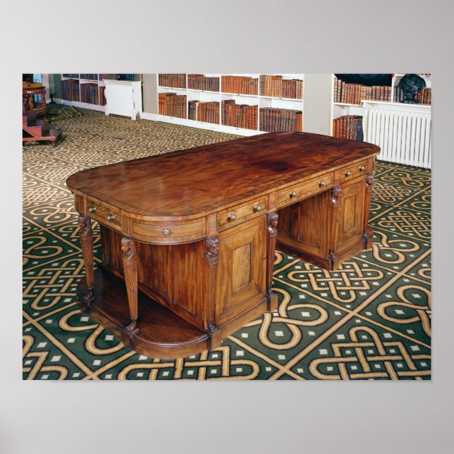 24:Schreibtisch von Thomas Chippendale Jr., 1805 Poster (Vorne)