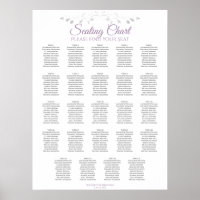 24 Tabelle Lila & grau Hochzeitstabelle