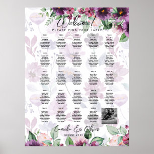 24 Tischübersicht mit Namen, Begrüßung des FOTOS Poster