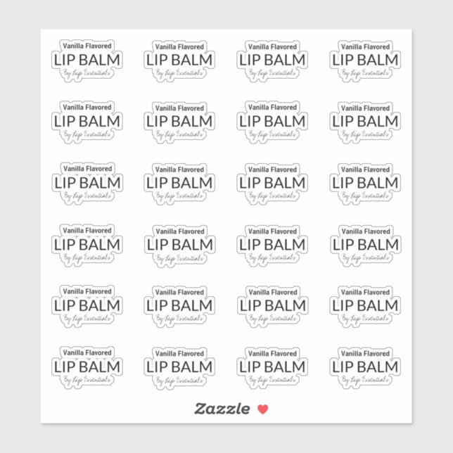 24 Transparente, Die Lippenpflaster 1,8 Zoll Aufkleber (Blatt)