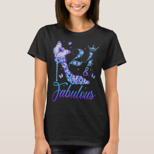 24 und fabelhafte Diamant High Heels glücklich 24. T-Shirt