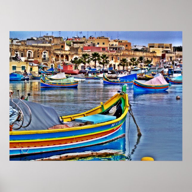 24" x 18" Poster (Halbschall) Die Welt ist meine Z (Vorne)