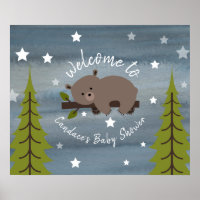 24" x 20" Baby-Showposter für Schlaftruhe