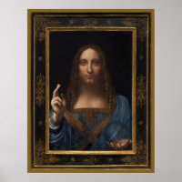24" x 31" Salvator Mundi von Leonardo da Vinci