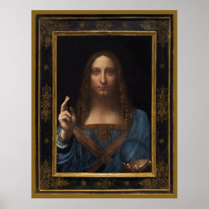 24" x 31" Salvator Mundi von Leonardo da Vinci Poster