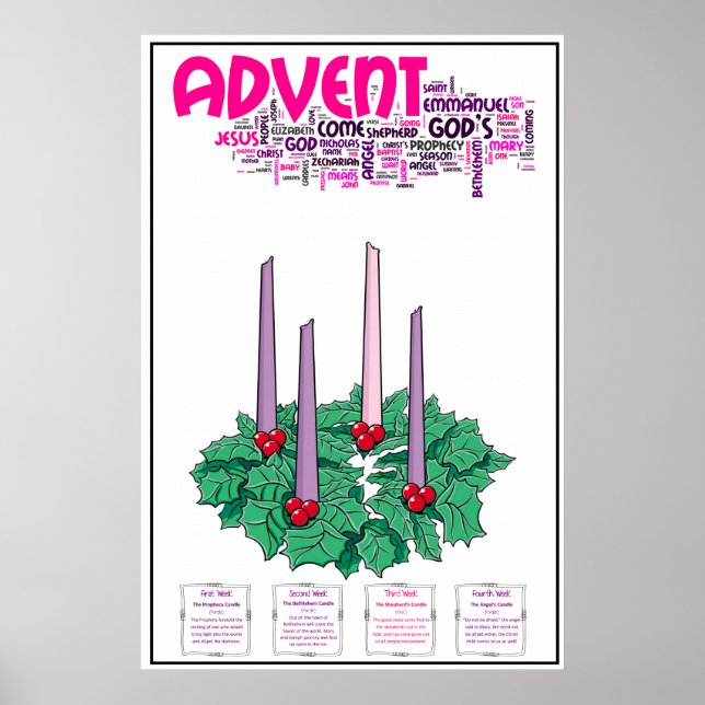 24" x 36" Advent Poster (Vorne)