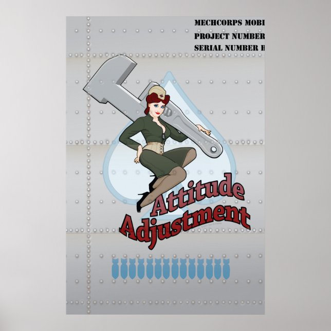 24" x 36" Höhenanpassung Nose Art Poster (Vorne)