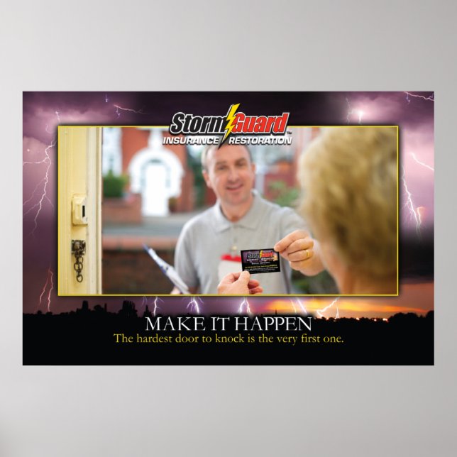24 x 36" Sturmwächter "Make it Happen" Poster (Vorne)