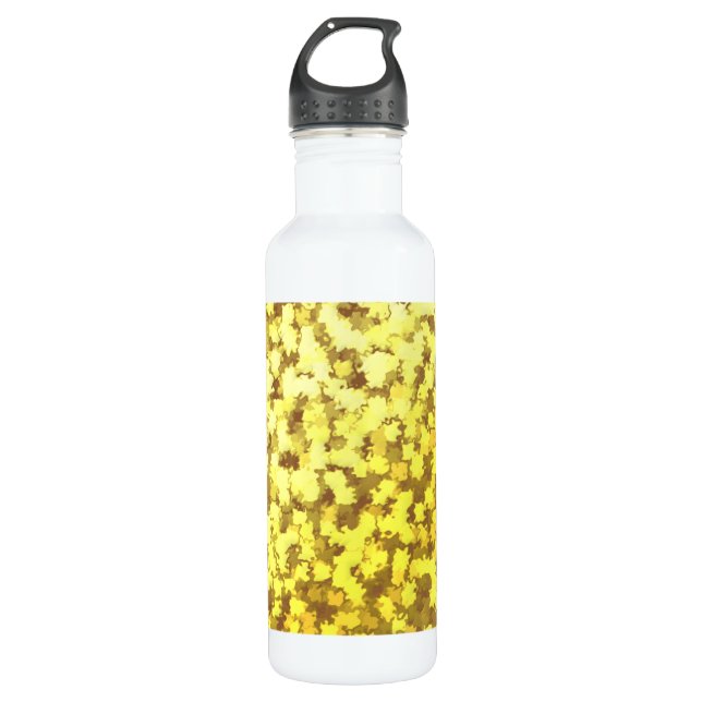 24k Gold Leaf Camouflage Trinkflasche (Vorderseite)