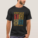 24Th Birthday Vintage 1998 Born In 1998 24 Yrs Old T-Shirt<br><div class="desc">24th Birthday Vintage 1998 Born in 1998 24 Yrs Old Bday</div>