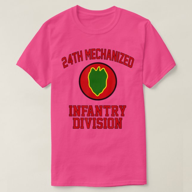 24th Mechanized Infantry Veteran Fathers Division  T-Shirt (Design vorne)