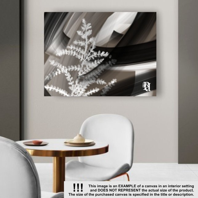 24x18"Terra’s Tender Whisper Abstract Brown Flower Leinwanddruck (Von Creator hochgeladen)