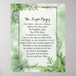 24x30 Das Lord's Prayer Poster drucken