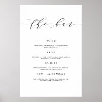 24x36 Hochzeitsbar-Schild Poster Druck