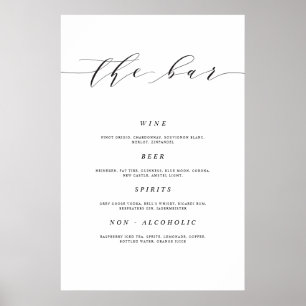 24x36 Hochzeitsbar-Schild Poster Druck