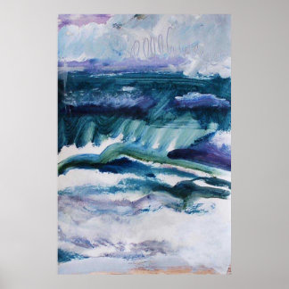 24x36 Poster of Seascape, Strand, Ozeanmalerei