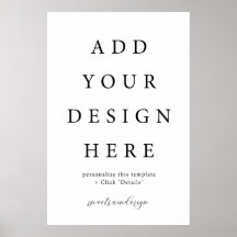 24x36" Vertikal/Portrait-Poster-Zeichen