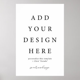 24x36" Vertikal/Portrait-Poster-Zeichen Poster