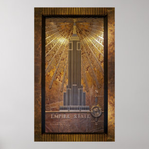 24x40 Empire Stare Gebäude Poster Print