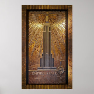 24x40 Empire Stare Gebäude Poster Print