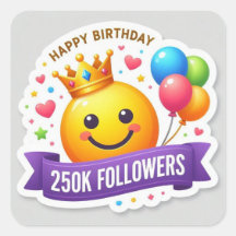 250.000 Follower-Geburtstag