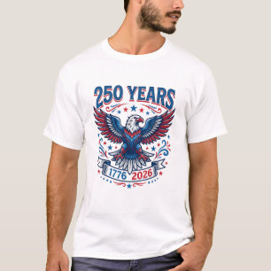 250. 1776-2026 Jubiläum USA Patriotischer Adler T-Shirt