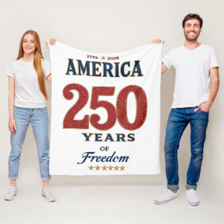 250. America Liberty 1776 Freiheit feiern Anniv Fleecedecke