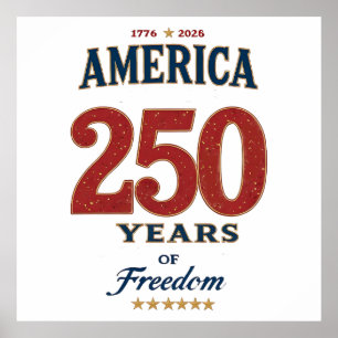 250. America Liberty 1776 Freiheit feiern Anniv Poster