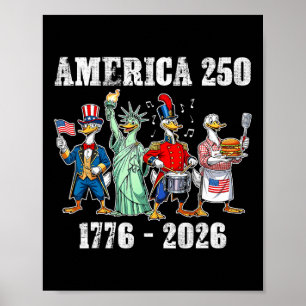 250 Amerika Jahre 1776 2026 250. Geburtstag Gans U Poster