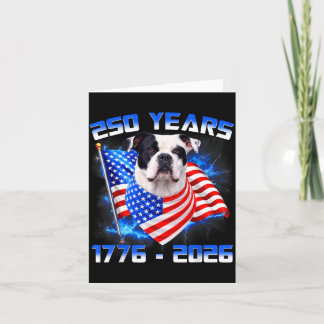 250 Amerika Jahre 1776 2026 American Bulldog Hund Karte