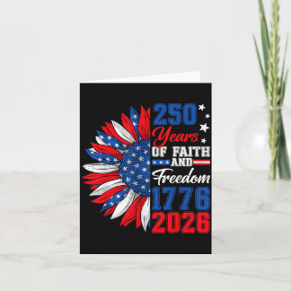 250 Amerika Jahre Freiheit 1776 2026 250. Geburtst Karte