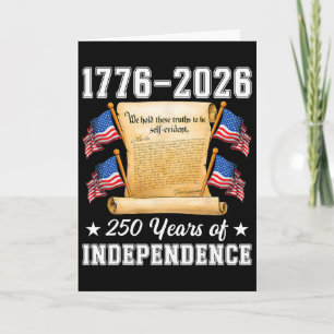 250 Amerikanische Jahre Unabhängigkeit 1776 2026 U Karte