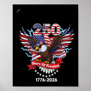 250. amerikanischer Geburtstag USA 1776-2026 Jubil Poster