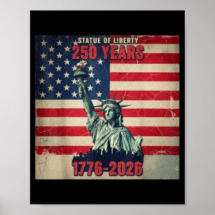 250. amerikanischer Jahrestag 1776 2026 4. Juli Poster