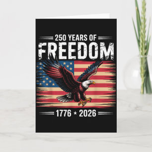 250. Amerikanischer Jahrestag 2026 Jahre der Freih Karte