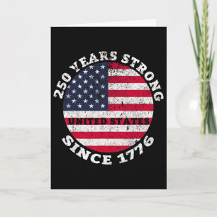 250. Geburtstag 1776 2026 USA 250. Jubiläum 4. Jul Karte