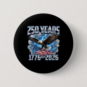 250. Geburtstag 250 Jahre 1776-2026 Adler und Flag Button