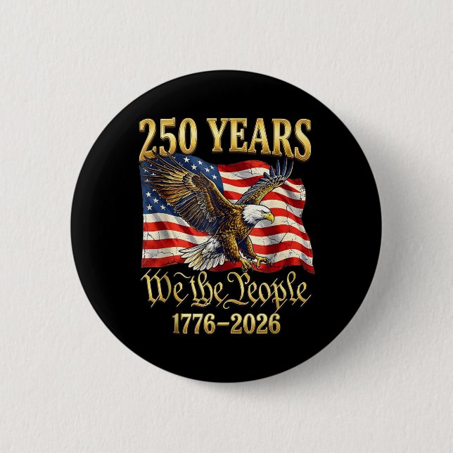 250. Geburtstag Amerika USA Wir das Volk Button (Vorderseite)