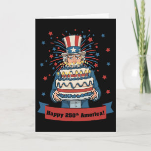 250. Geburtstag Amerikas Onkel Sam 250 USA Jahre 1 Karte