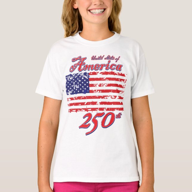250. Geburtstag Amerikas T-Shirt (Vorderseite)