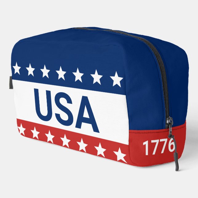250. Geburtstag der USA feiern Waschbeutel (Rechte Ecke)