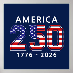 250. Geburtstag der Vereinigten Staaten Poster