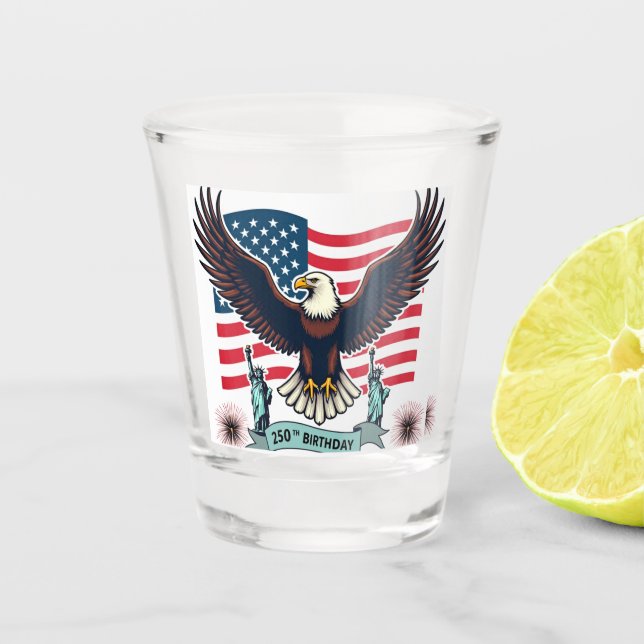 250. Geburtstag Schnapsglas (Vorderseite)