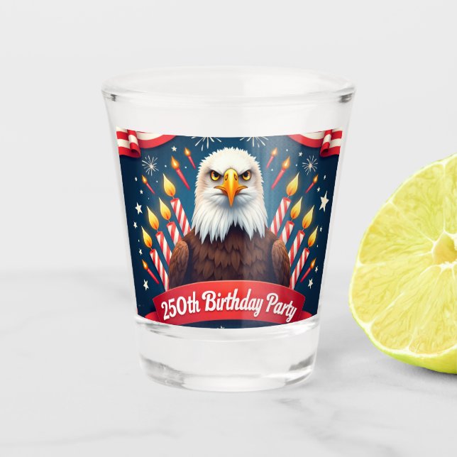 250. Geburtstag  Schnapsglas (Vorderseite)